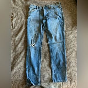 The Loft size 6 Boyfriend jeans petite blue jeans